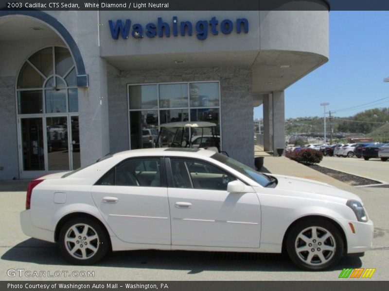 White Diamond / Light Neutral 2003 Cadillac CTS Sedan