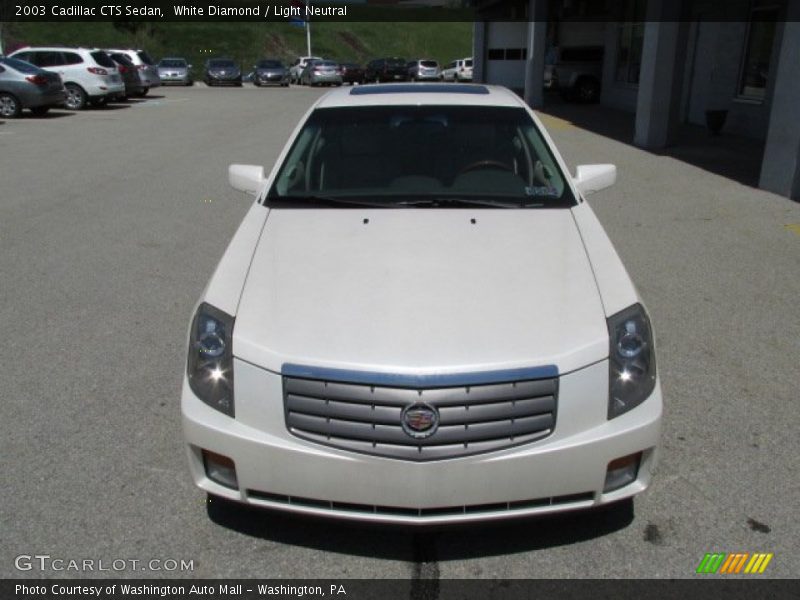 White Diamond / Light Neutral 2003 Cadillac CTS Sedan