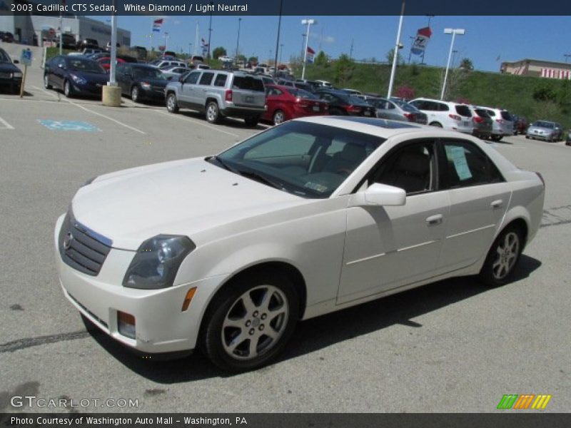 White Diamond / Light Neutral 2003 Cadillac CTS Sedan
