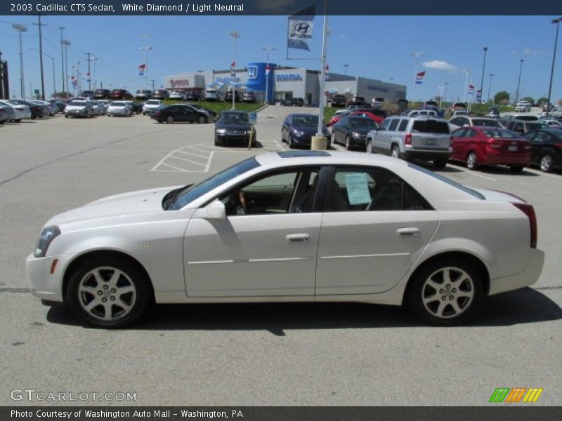 White Diamond / Light Neutral 2003 Cadillac CTS Sedan
