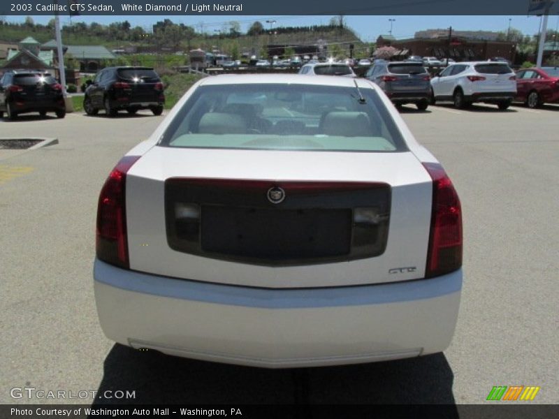 White Diamond / Light Neutral 2003 Cadillac CTS Sedan