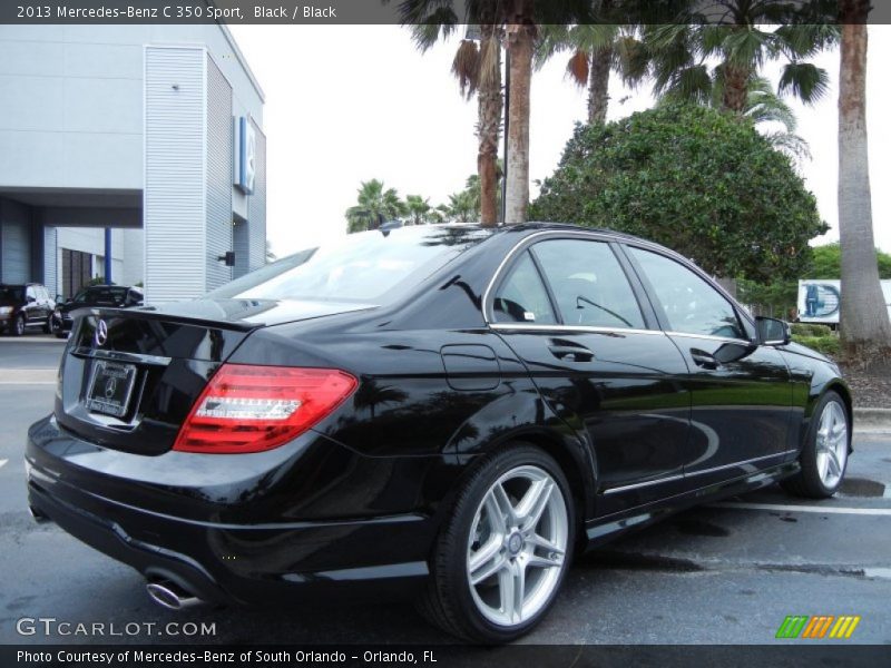Black / Black 2013 Mercedes-Benz C 350 Sport