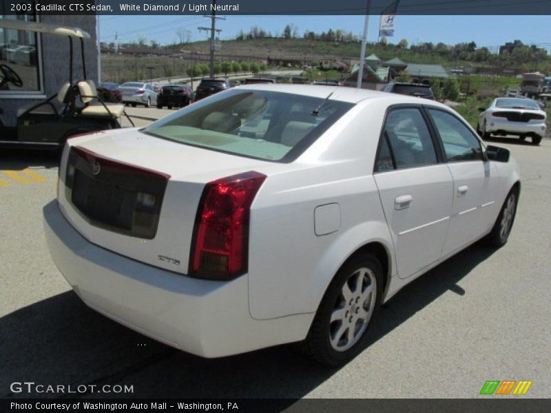 White Diamond / Light Neutral 2003 Cadillac CTS Sedan