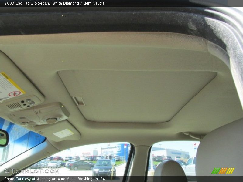 White Diamond / Light Neutral 2003 Cadillac CTS Sedan