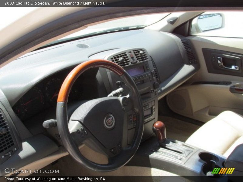 White Diamond / Light Neutral 2003 Cadillac CTS Sedan