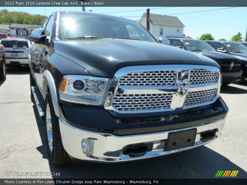 Black / Black 2013 Ram 1500 Laramie Crew Cab 4x4