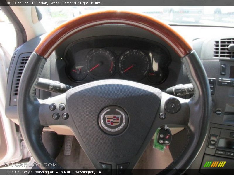 White Diamond / Light Neutral 2003 Cadillac CTS Sedan