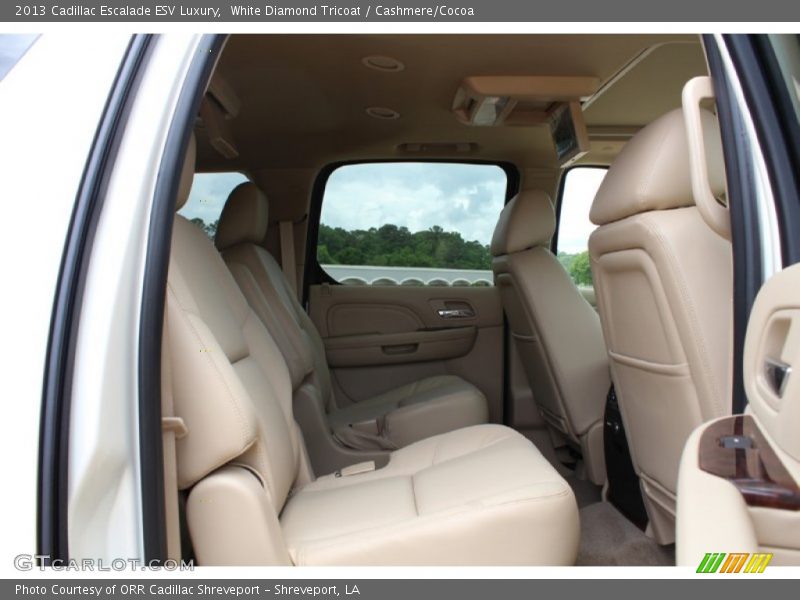 White Diamond Tricoat / Cashmere/Cocoa 2013 Cadillac Escalade ESV Luxury