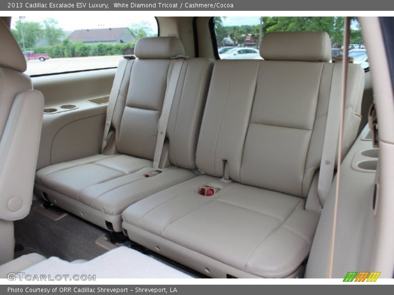 White Diamond Tricoat / Cashmere/Cocoa 2013 Cadillac Escalade ESV Luxury