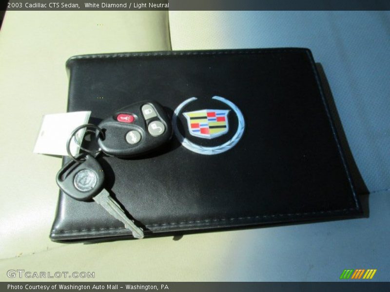 White Diamond / Light Neutral 2003 Cadillac CTS Sedan