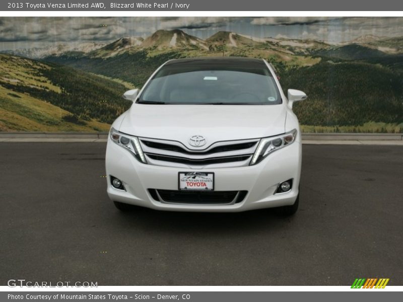Blizzard White Pearl / Ivory 2013 Toyota Venza Limited AWD