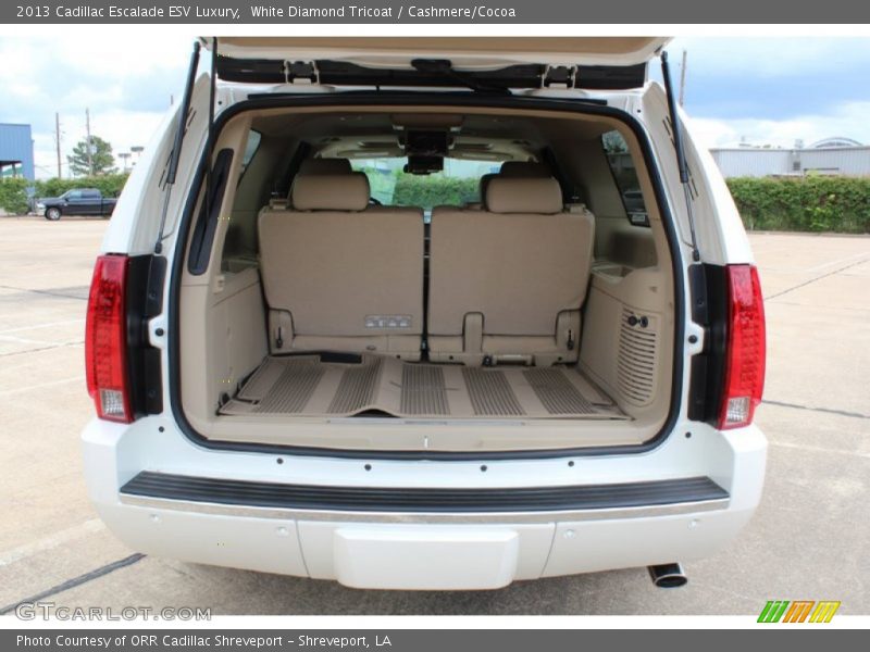 White Diamond Tricoat / Cashmere/Cocoa 2013 Cadillac Escalade ESV Luxury