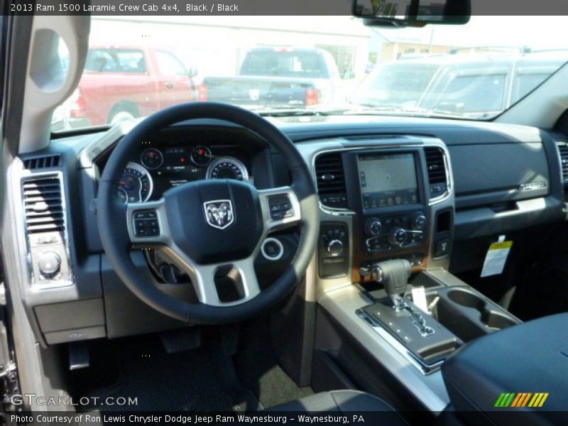 Black / Black 2013 Ram 1500 Laramie Crew Cab 4x4
