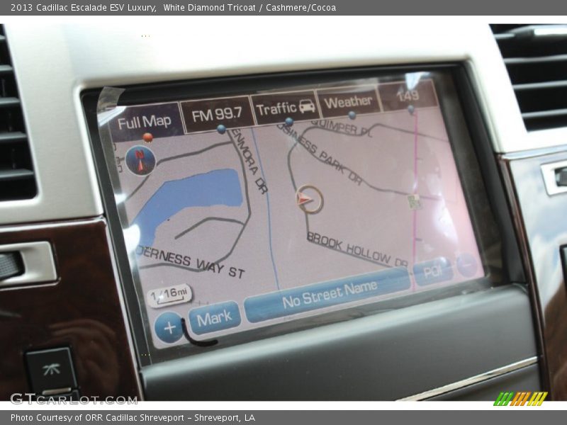 White Diamond Tricoat / Cashmere/Cocoa 2013 Cadillac Escalade ESV Luxury
