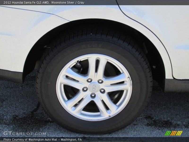 Moonstone Silver / Gray 2012 Hyundai Santa Fe GLS AWD