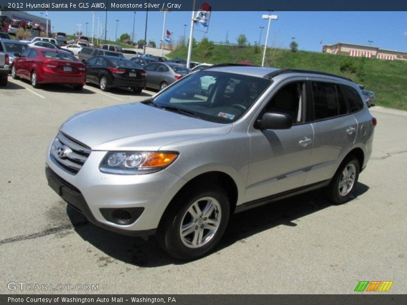 Moonstone Silver / Gray 2012 Hyundai Santa Fe GLS AWD