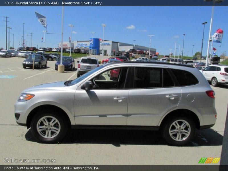 Moonstone Silver / Gray 2012 Hyundai Santa Fe GLS AWD