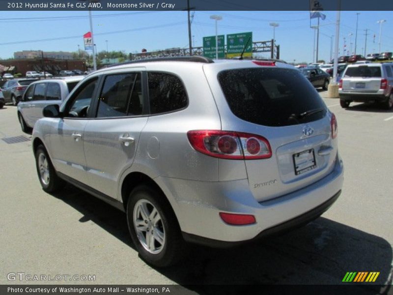 Moonstone Silver / Gray 2012 Hyundai Santa Fe GLS AWD