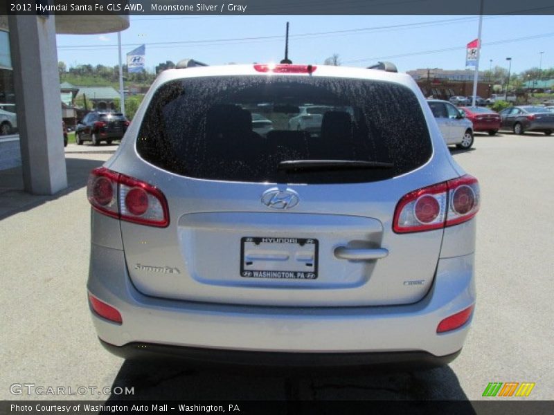 Moonstone Silver / Gray 2012 Hyundai Santa Fe GLS AWD