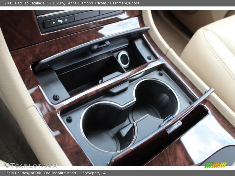 White Diamond Tricoat / Cashmere/Cocoa 2013 Cadillac Escalade ESV Luxury