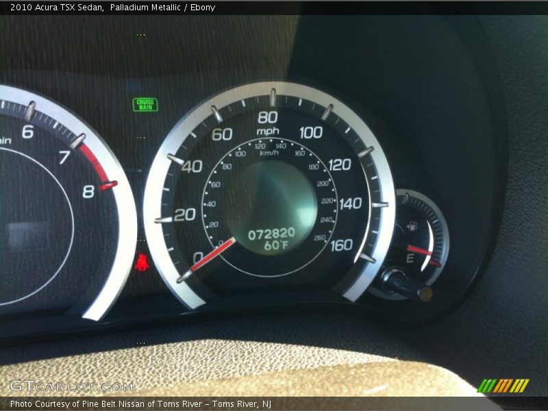 Palladium Metallic / Ebony 2010 Acura TSX Sedan