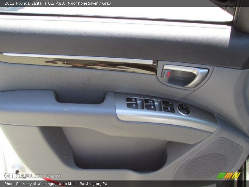 Moonstone Silver / Gray 2012 Hyundai Santa Fe GLS AWD