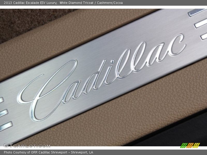 White Diamond Tricoat / Cashmere/Cocoa 2013 Cadillac Escalade ESV Luxury
