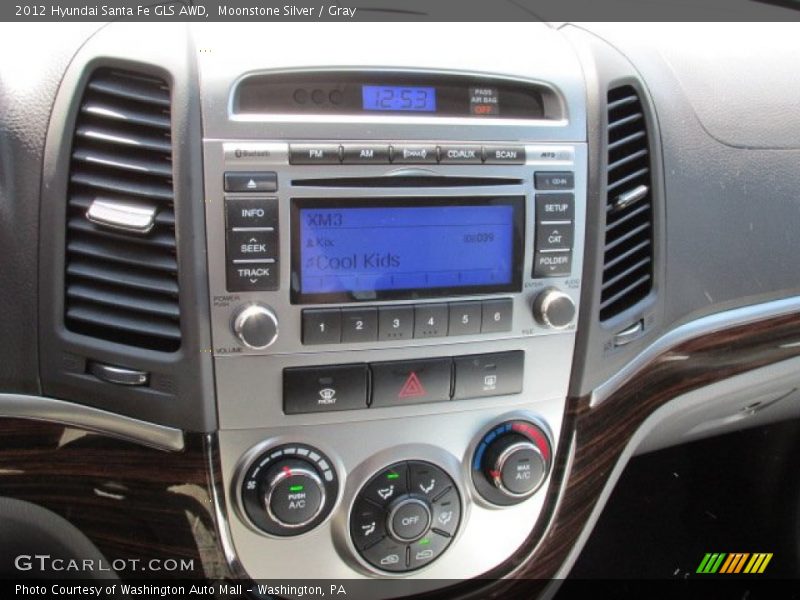 Moonstone Silver / Gray 2012 Hyundai Santa Fe GLS AWD