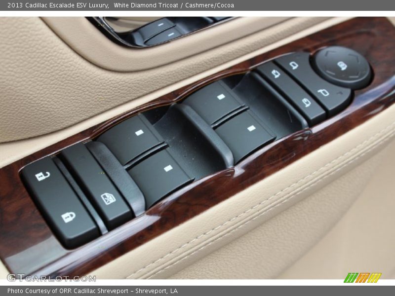 White Diamond Tricoat / Cashmere/Cocoa 2013 Cadillac Escalade ESV Luxury