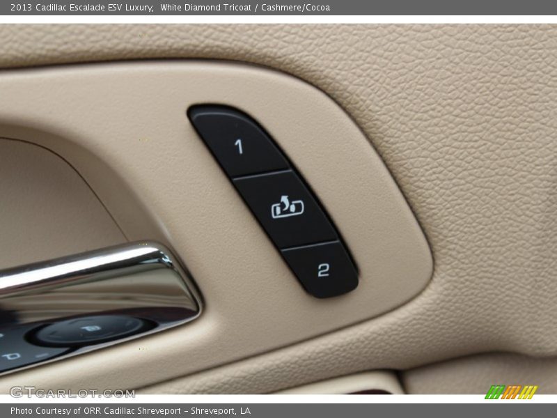 White Diamond Tricoat / Cashmere/Cocoa 2013 Cadillac Escalade ESV Luxury