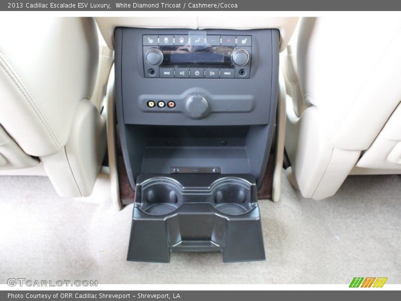 White Diamond Tricoat / Cashmere/Cocoa 2013 Cadillac Escalade ESV Luxury