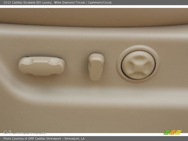 White Diamond Tricoat / Cashmere/Cocoa 2013 Cadillac Escalade ESV Luxury