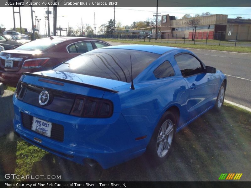 Grabber Blue / Charcoal Black 2013 Ford Mustang V6 Coupe