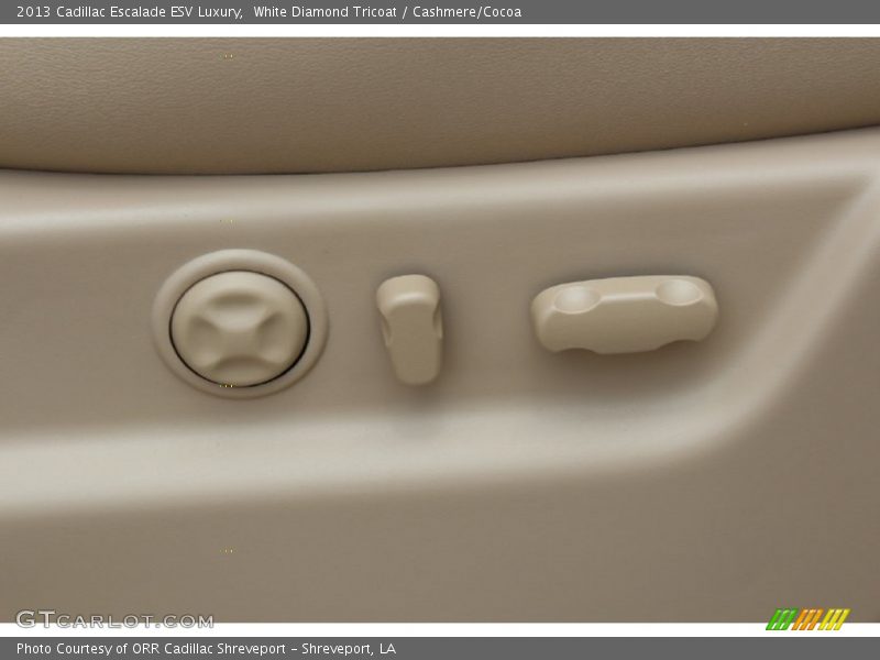 White Diamond Tricoat / Cashmere/Cocoa 2013 Cadillac Escalade ESV Luxury
