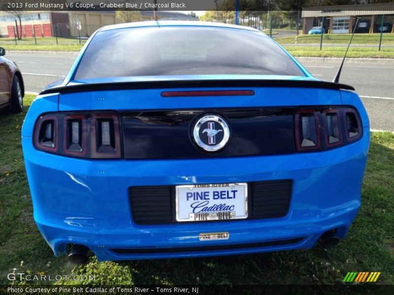 Grabber Blue / Charcoal Black 2013 Ford Mustang V6 Coupe