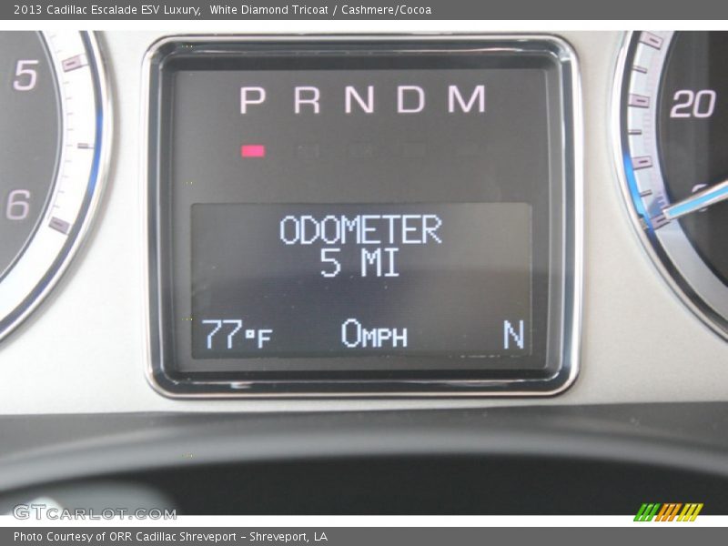 White Diamond Tricoat / Cashmere/Cocoa 2013 Cadillac Escalade ESV Luxury