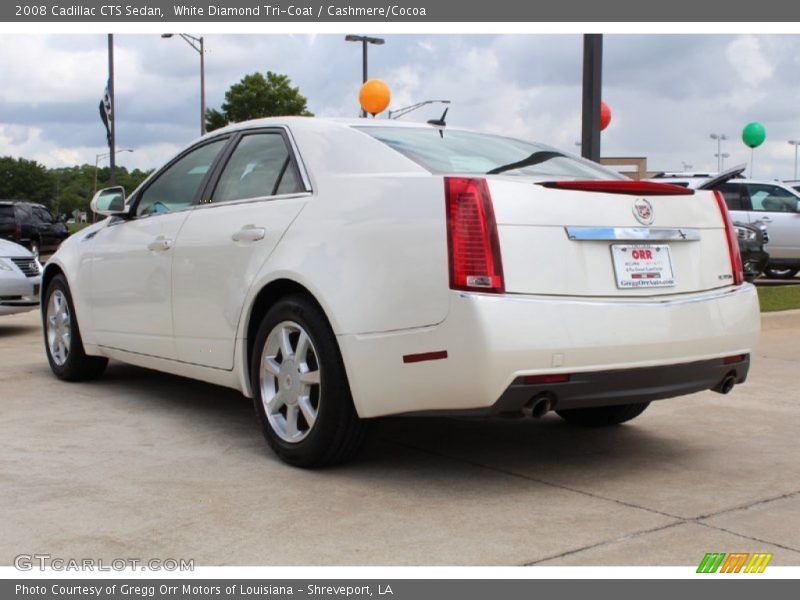 White Diamond Tri-Coat / Cashmere/Cocoa 2008 Cadillac CTS Sedan