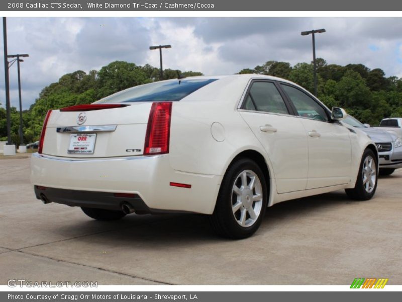 White Diamond Tri-Coat / Cashmere/Cocoa 2008 Cadillac CTS Sedan