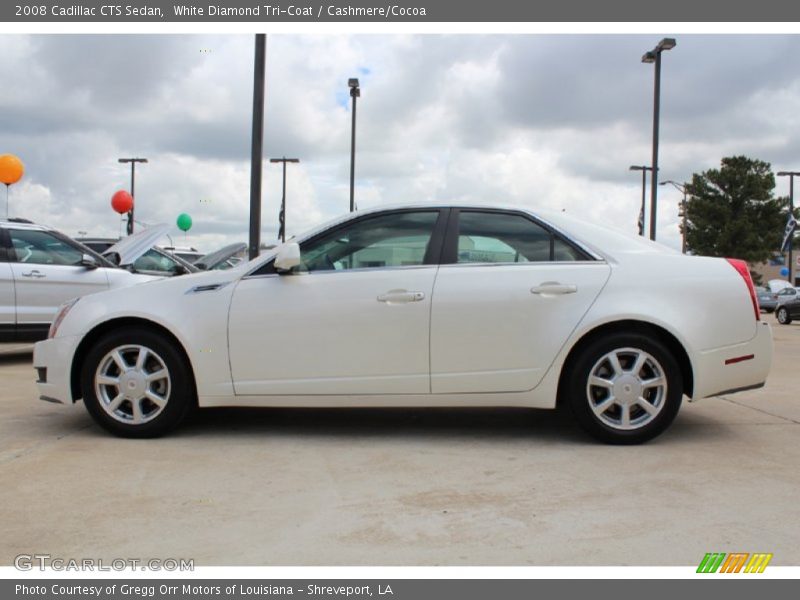 White Diamond Tri-Coat / Cashmere/Cocoa 2008 Cadillac CTS Sedan