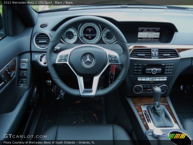 Black / Black 2013 Mercedes-Benz C 250 Sport