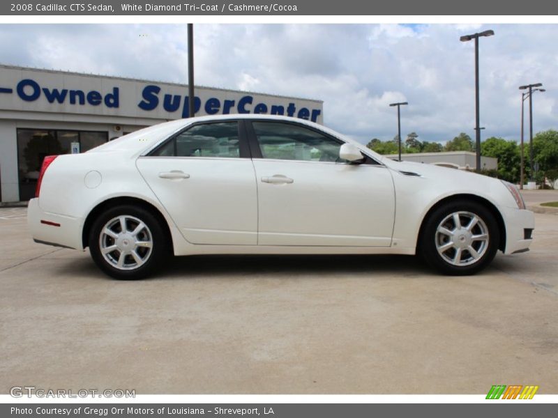 White Diamond Tri-Coat / Cashmere/Cocoa 2008 Cadillac CTS Sedan