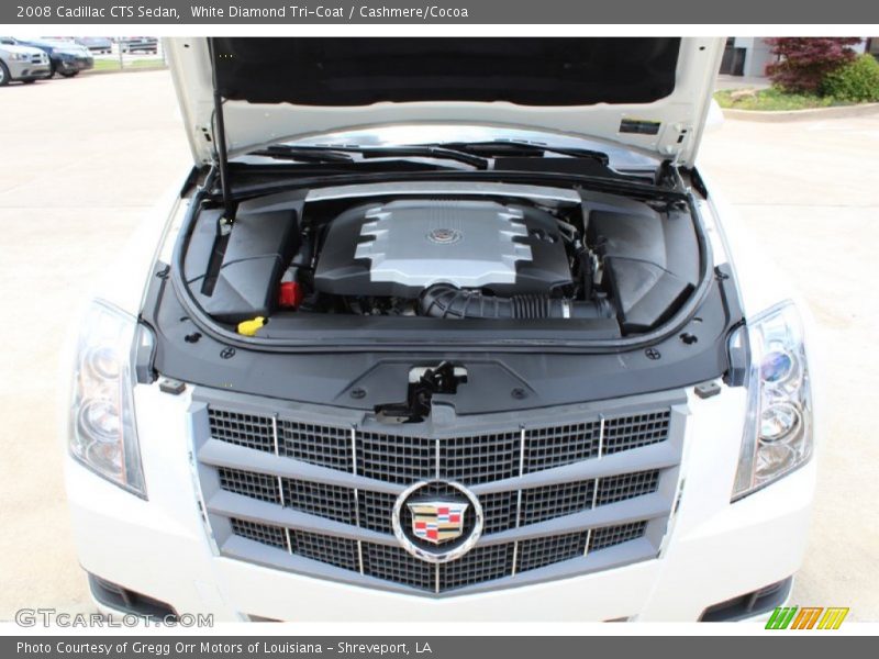 White Diamond Tri-Coat / Cashmere/Cocoa 2008 Cadillac CTS Sedan