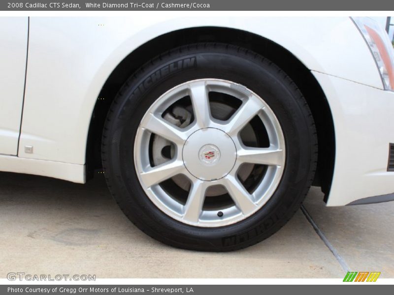 White Diamond Tri-Coat / Cashmere/Cocoa 2008 Cadillac CTS Sedan