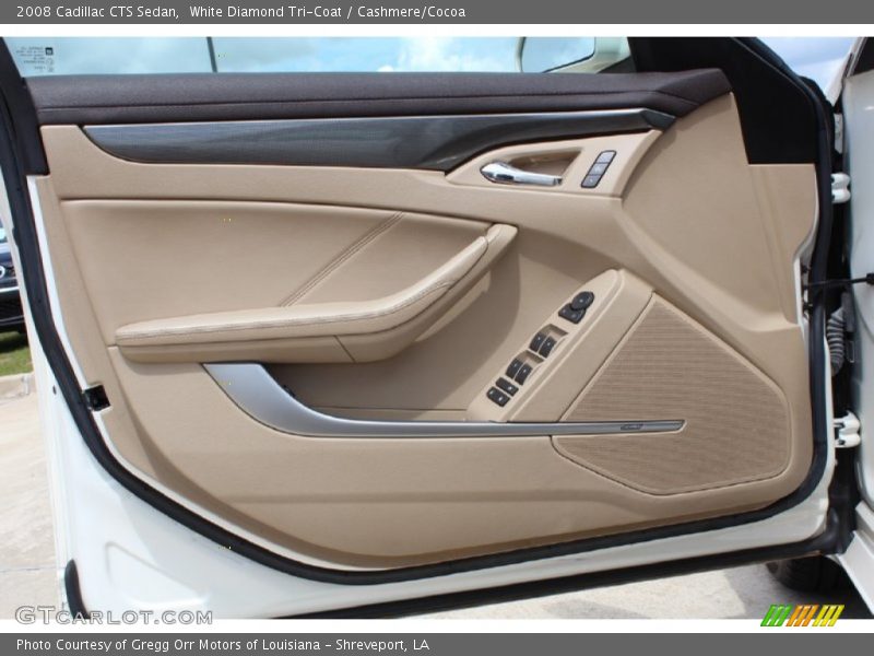 White Diamond Tri-Coat / Cashmere/Cocoa 2008 Cadillac CTS Sedan