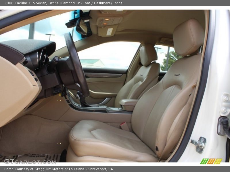 White Diamond Tri-Coat / Cashmere/Cocoa 2008 Cadillac CTS Sedan