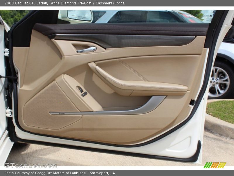 White Diamond Tri-Coat / Cashmere/Cocoa 2008 Cadillac CTS Sedan
