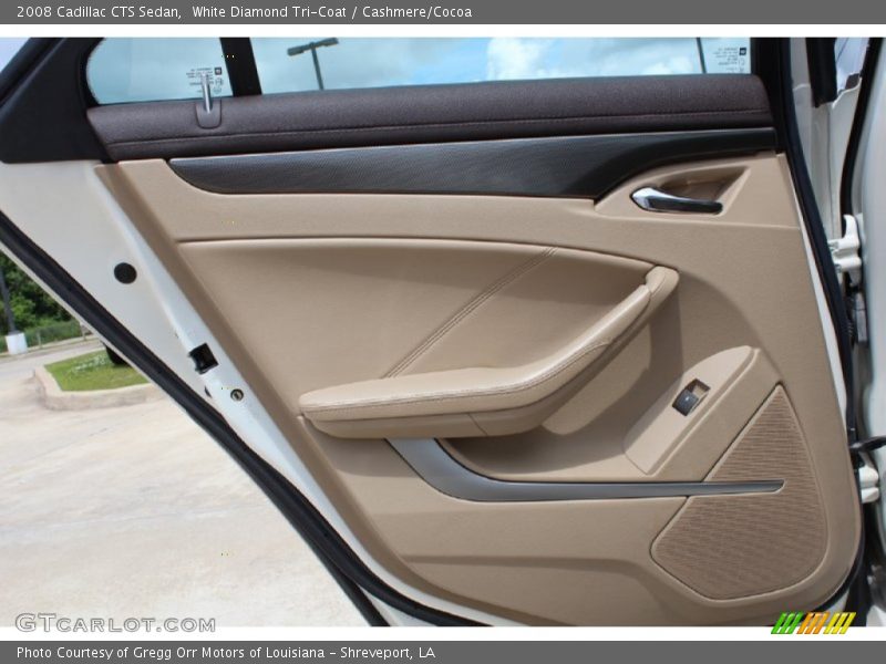 White Diamond Tri-Coat / Cashmere/Cocoa 2008 Cadillac CTS Sedan