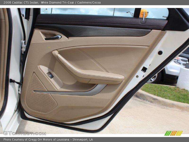 White Diamond Tri-Coat / Cashmere/Cocoa 2008 Cadillac CTS Sedan