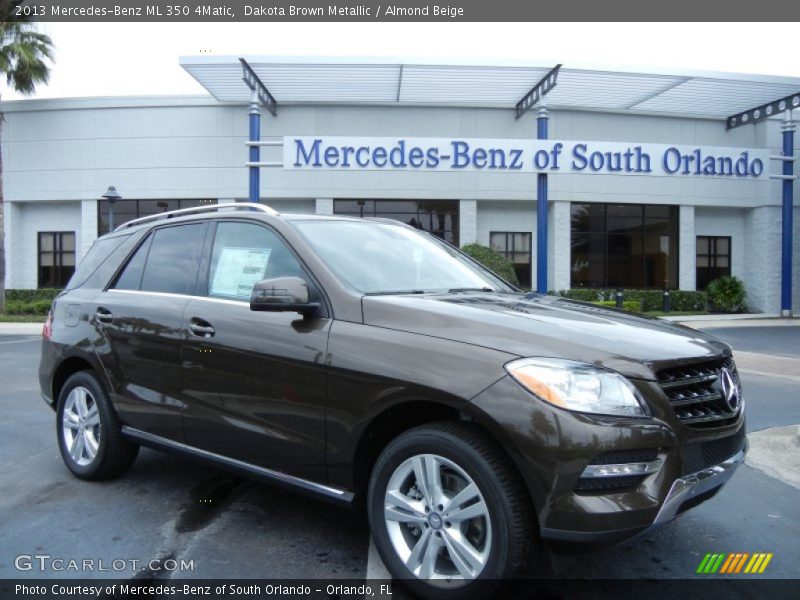 Dakota Brown Metallic / Almond Beige 2013 Mercedes-Benz ML 350 4Matic