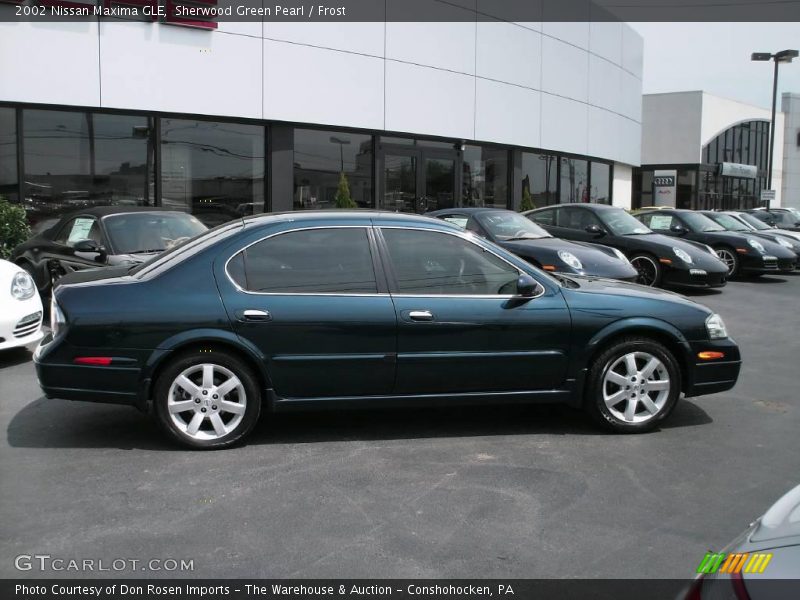 Sherwood Green Pearl / Frost 2002 Nissan Maxima GLE